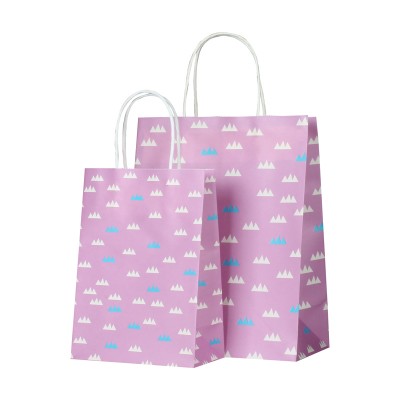 Shanghai Printed Design Kraft Custom Printed Paper Bags For Shopping